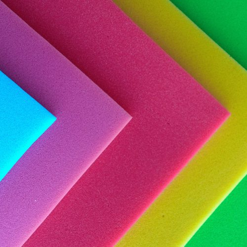 Planchas de espuma de colores
