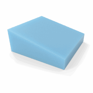 Asiento en Disminución en espuma cortada a medida - Modelo 2 - Corte a medida