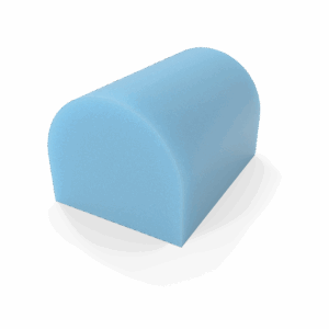 Semicírculo Largo en espuma cortada a medida - Modelo 2 - Corte a medida