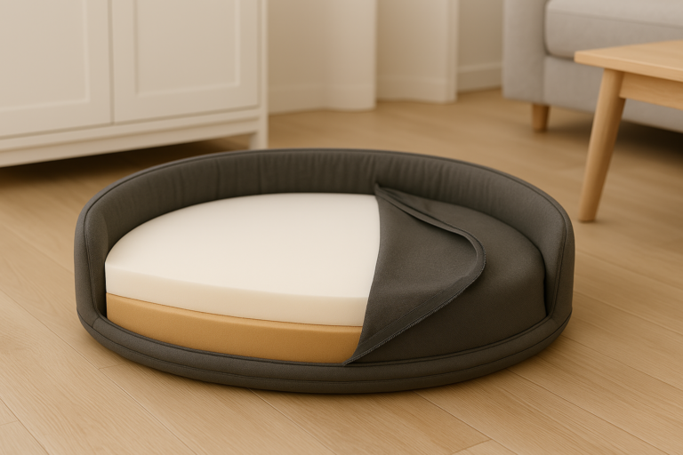 Cama-Mascota-Espuma-Visco-Semicircular