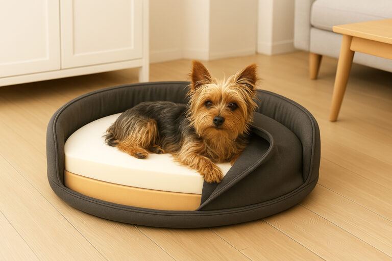 YorkShire-Cama-Mascota-Espuma-Visco-Semicircular