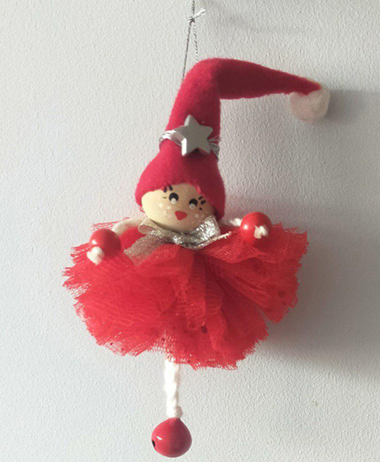 Creaciones con relleno de fibra - Lourdes y Charo - Bailarina colgante
