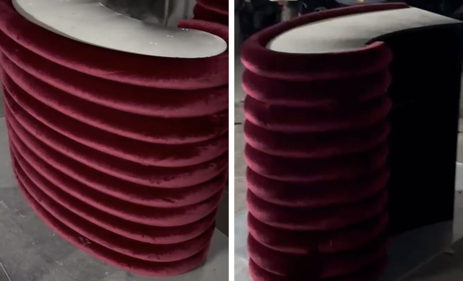 Extremos de la barra de bar