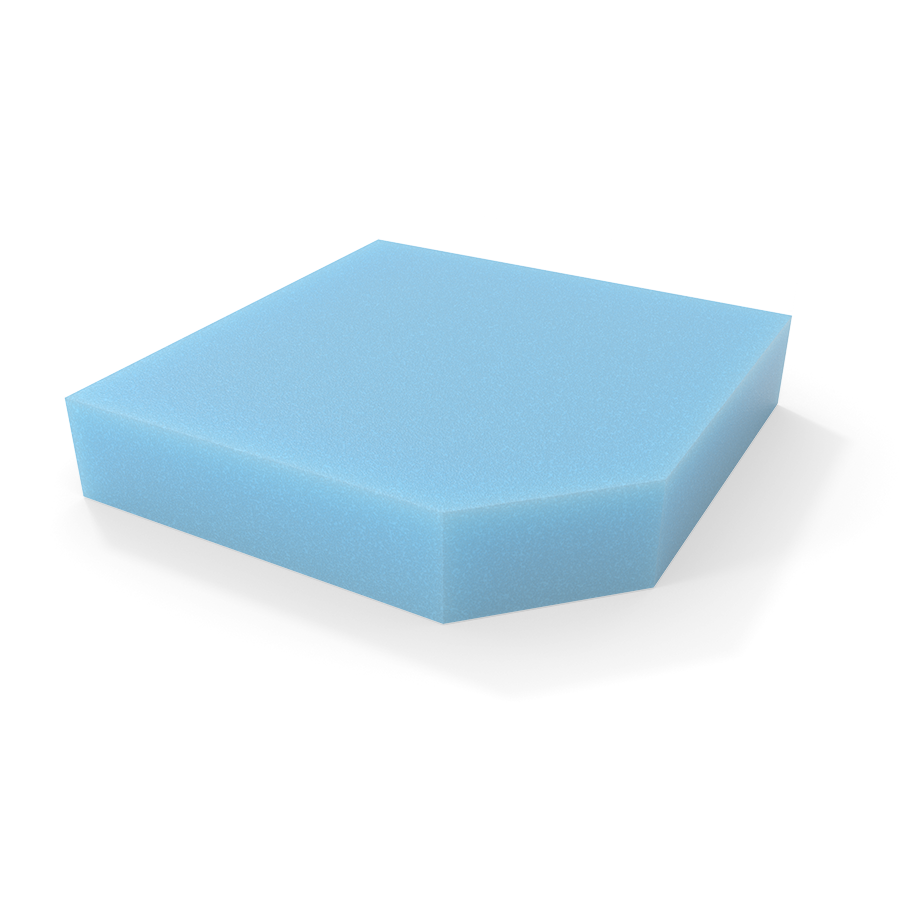 Asiento Esquina en espuma cortada a medida