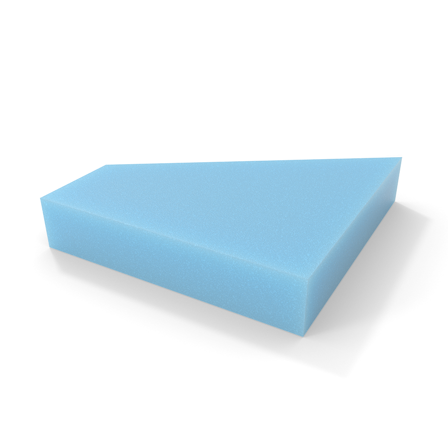 Cuña Corte Especial en espuma azul cortada a medida - Corte a medida